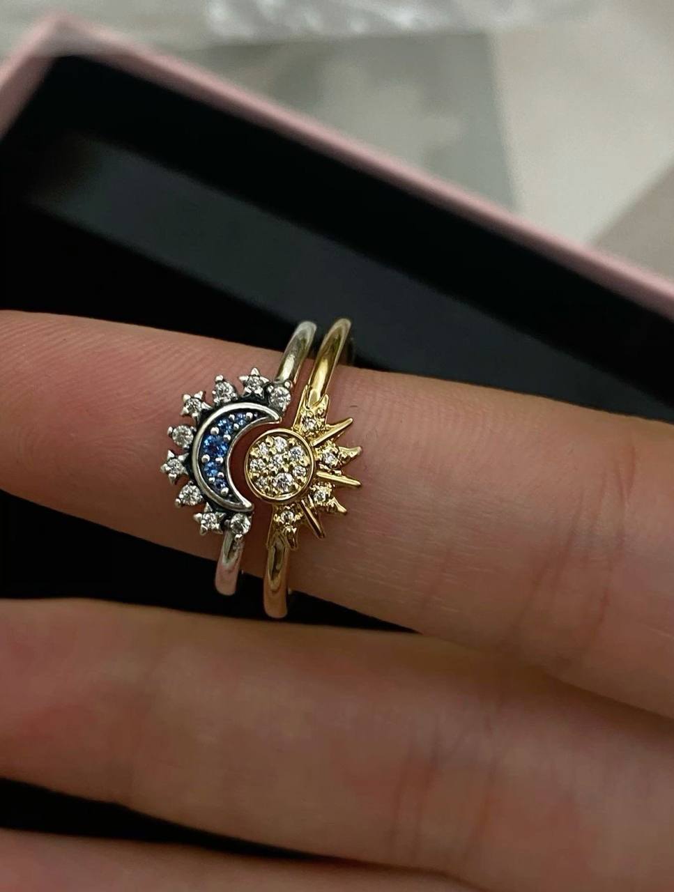 Anillo Sol & Luna 2 En 1