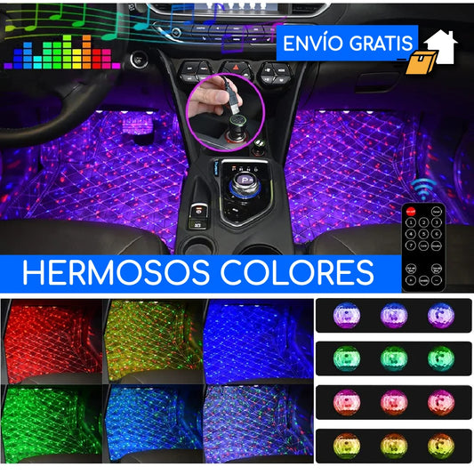 Set De Luces Led Interiores Para Autos