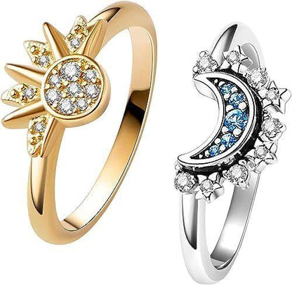 Anillo Sol & Luna 2 En 1
